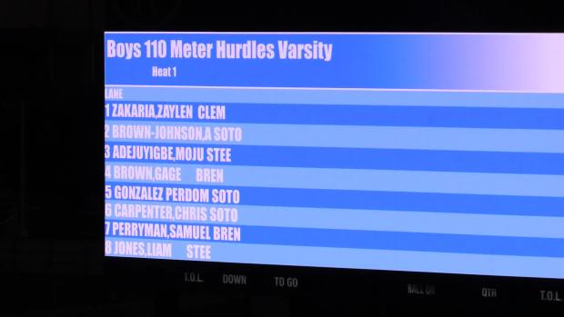 Boys 110m Hurdles Finals Section 1