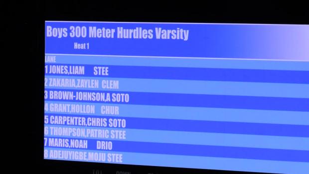 Boys 300m Hurdles Finals Section 1