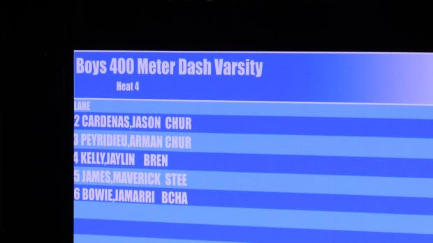 Varsity Boys 400m Finals Section 4
