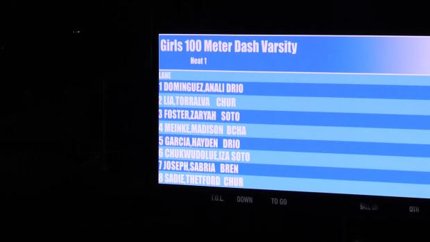 Girls 100m Finals Section 1