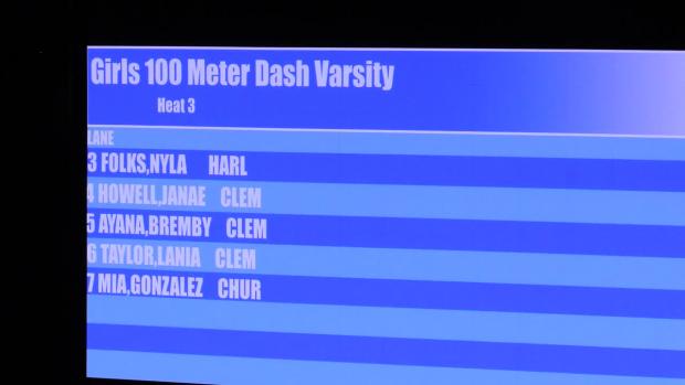 Girls 100m Finals Section 3