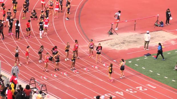 Girls 100 Hurdles Finals Section 1