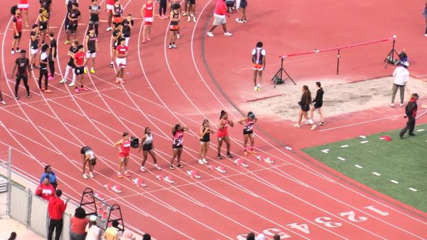 Girls 100 Hurdles Finals Section 2