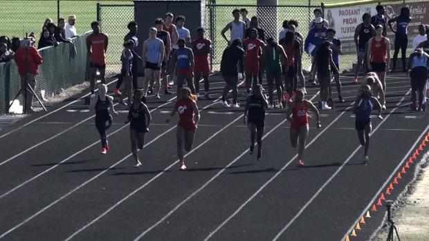 Varsity Girls 100 Prelims Heat 6