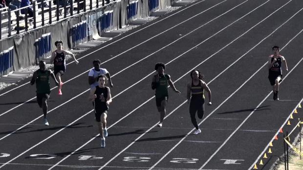 Varsity Boys 100 Prelims Heat 8