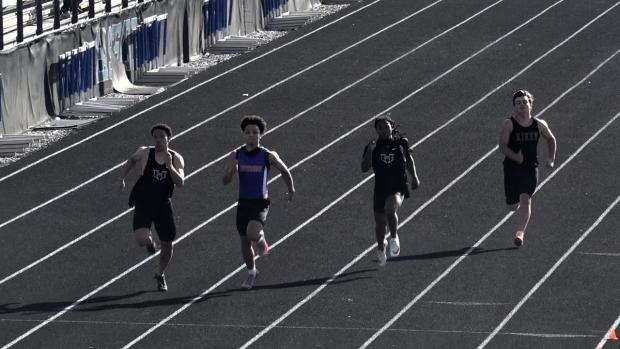 Varsity Boys 100 Prelims Heat 3