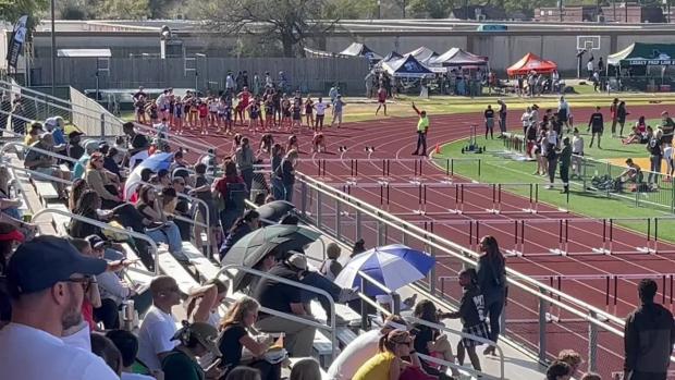 Girls 100 Hurdles Finals Section 1