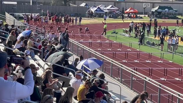Girls 100 Hurdles Finals Section 2