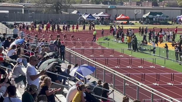 Girls 100 Hurdles Finals Section 3