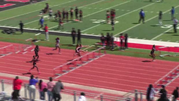 Girls 100 Hurdles Finals Section 1