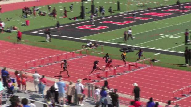 Girls 100 Hurdles Finals Section 4