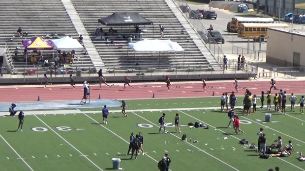 Girls 300 Hurdles Finals Section 1