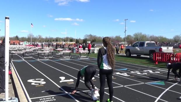 Girls 4x100 Shuttle Hurdle Relay Finals Section 3