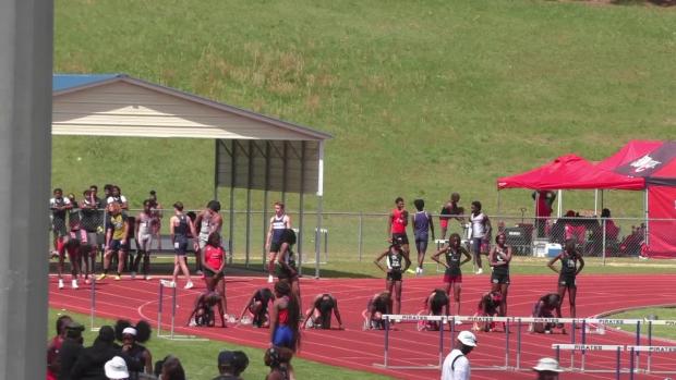 Girls 100 Hurdles Finals Section 3