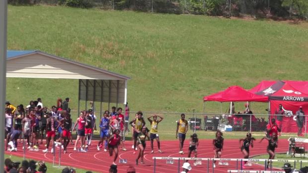 Girls 100 Hurdles Finals Section 4