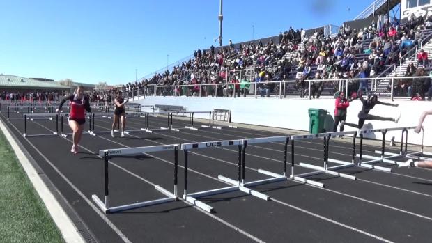 Girls 4x100 Shuttle Hurdle Relay Finals Section 4