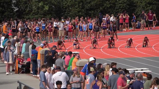 Varsity Girls 100 Prelims Heat 4