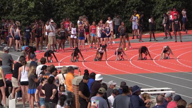 Varsity Girls 100 Prelims Heat 11