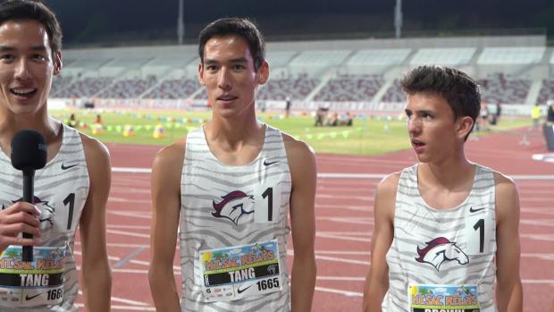 Herriman Boys After Winning 4x1600m at Mt. SAC Relays