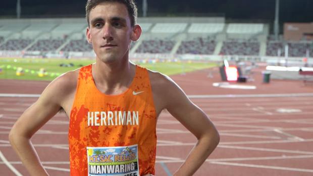 Noah Manwarring After Winning a Competitive 3200m Race