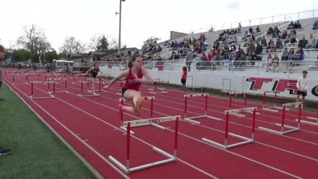 Girls Shuttle Hurdle Relay Finals Section 2