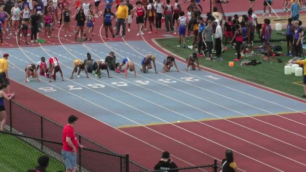 Group 1 Girls 100 Prelims Heat 1 - Sectional