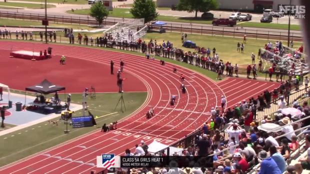 5A Girls 4x100 Relay Prelims Heat 1