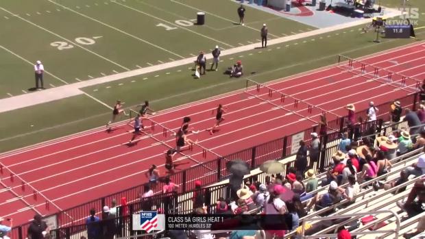 5A Girls 100 Hurdles Prelims Heat 1