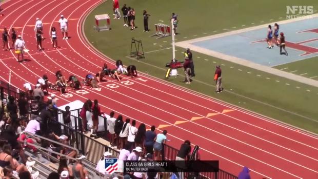 6A Girls 100 Prelims Heat 1