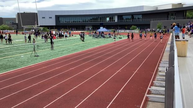 Girls 100m Dash Heat 3