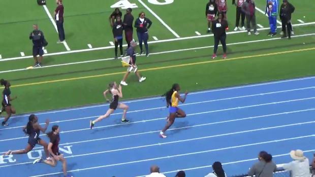 Girls 100 Prelims Heat 8