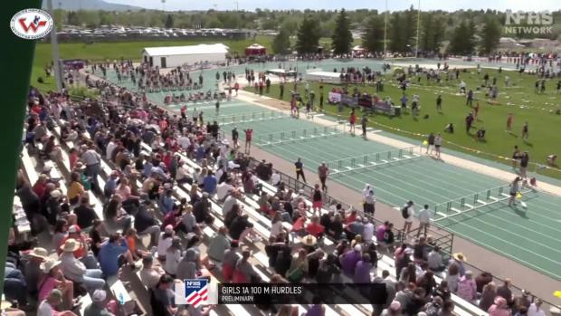 2A Girls 100 Hurdles Prelims Heat 1