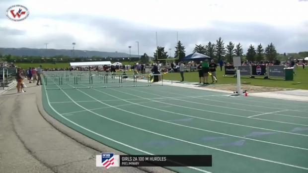2A Girls 100 Hurdles Prelims Heat 2
