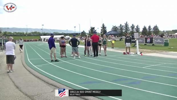 2A Girls Sprint Medley Relay Finals Section 1