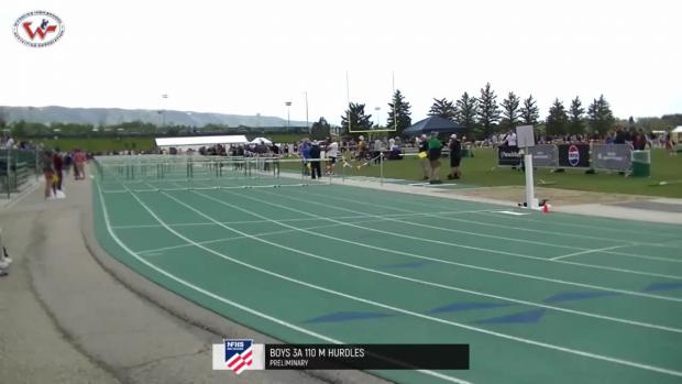 3A Boys 110 Hurdles Prelims Heat 1