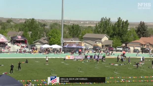 3A Girls 300 Hurdles Prelims Heat 1