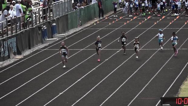 8 under Girls 100 Prelims Heat 4