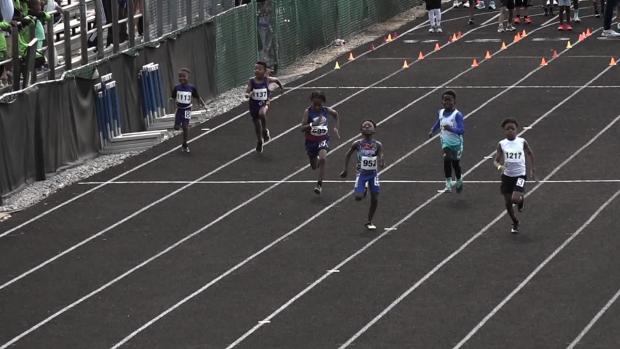8 under Boys 100 Prelims Heat 2