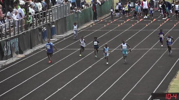 8 under Boys 100 Prelims Heat 1