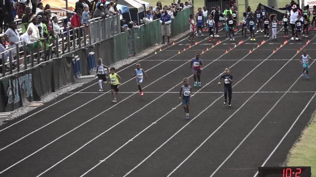 8 under Boys 100 Prelims Heat 3