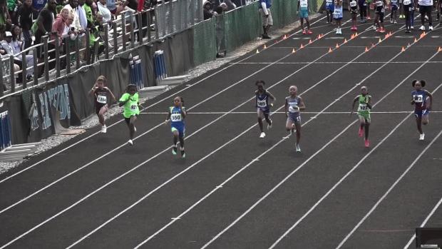 9 year old Girls 100 Prelims Heat 1