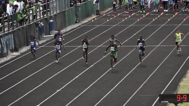 9 year old Boys 100 Prelims Heat 1