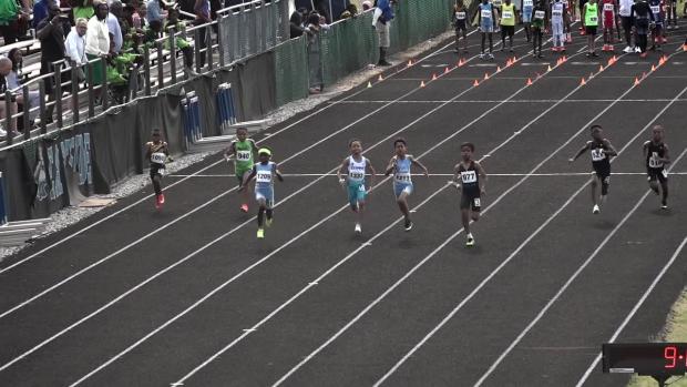 9 year old Boys 100 Prelims Heat 2