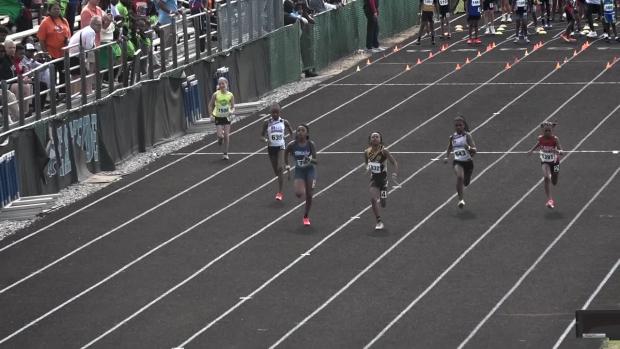 10 year old Girls 100 Prelims Heat 3