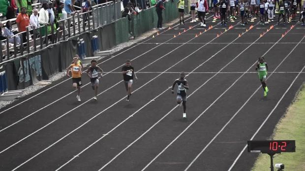 10 year old Boys 100 Prelims Heat 3