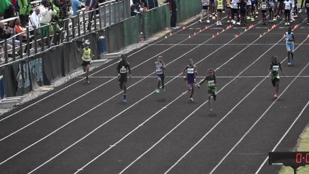 10 year old Boys 100 Prelims Heat 4
