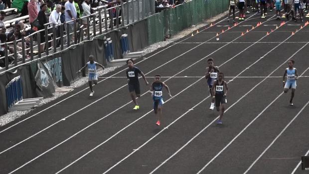 11 year old Boys 100 Prelims Heat 2