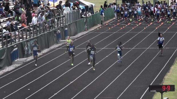 12 year old Boys 100 Prelims Heat 2
