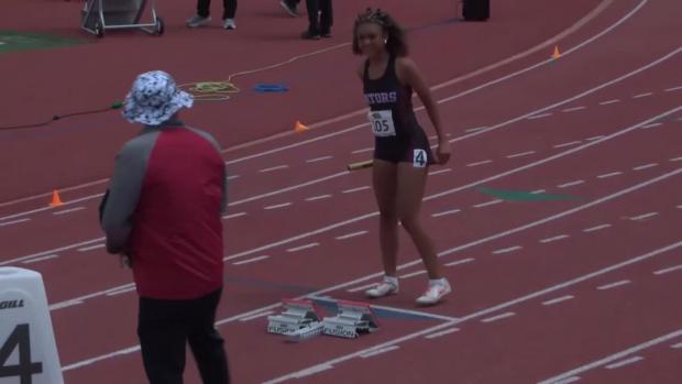 1A Girls 4x100 Relay Finals Section 1