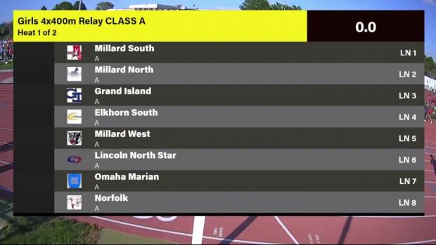 1A Girls 4x400 Relay Finals Section 1